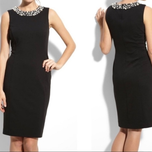 Calvin Klein Dresses & Skirts - Calvin Klein Embellished Sheath Black dress